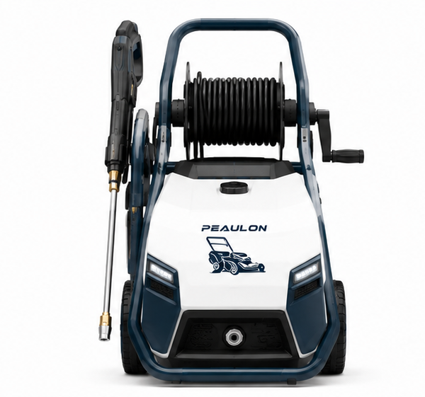 Peaulon Portable Electric Pressure Washer with Hose Reel and Detergent Tank