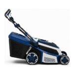 Peaulon 19-inch Deck Navy Blue Push Lawn Mower with Front Control Panel - Image 2