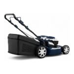 Peaulon 21-inch Deck Navy Blue Push Lawn Mower with Hard Collection Box - Image 2