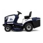 Peaulon 42-inch Deck Navy Blue Riding Lawn Mower with Rear Grass Collection - Image 2